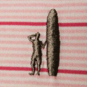 Johnnie-O Pink Striped CP Performance Stretch Polo (XL) OMG! ⛳️ ⛳️  😎